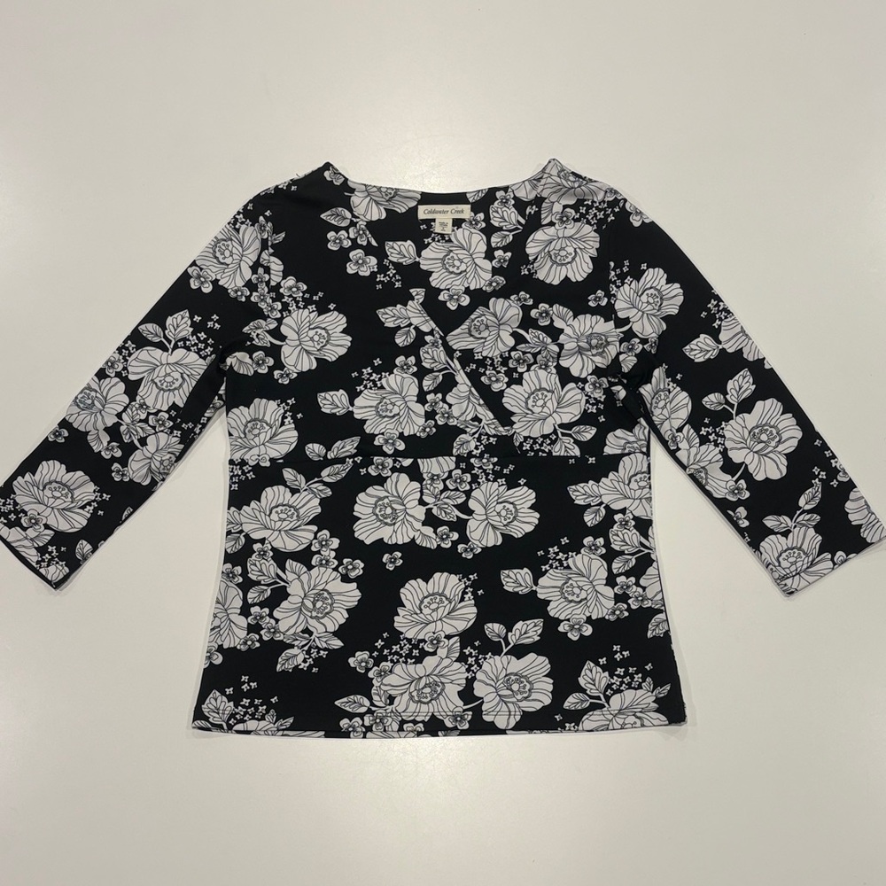 Coldwater Creek 3/4 V-neck shirt